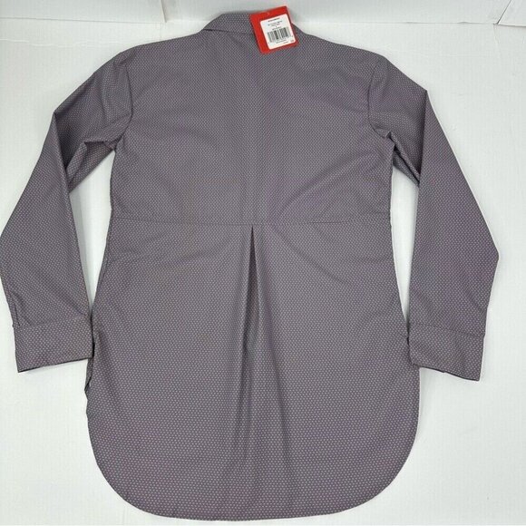 The North Face Women's NWT Purple Sage Dot Stevie Button Down Tunic Top S/C37.25 - Picture 6 of 10